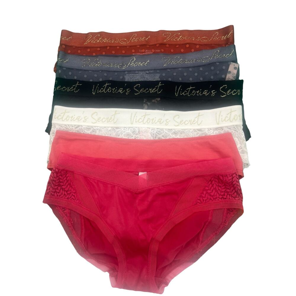 Victoria Secret Hip-hugger Hipster Panty Pack Of 6 Size Small NWT
